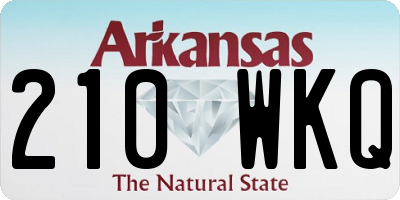 AR license plate 210WKQ