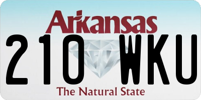 AR license plate 210WKU