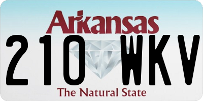 AR license plate 210WKV