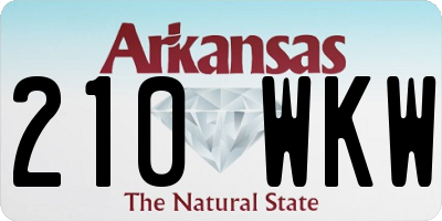 AR license plate 210WKW