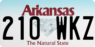 AR license plate 210WKZ