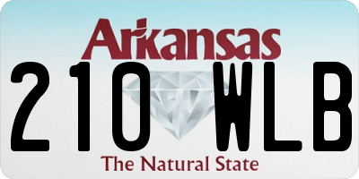 AR license plate 210WLB