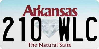 AR license plate 210WLC