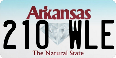 AR license plate 210WLE