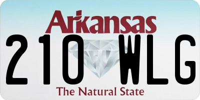 AR license plate 210WLG
