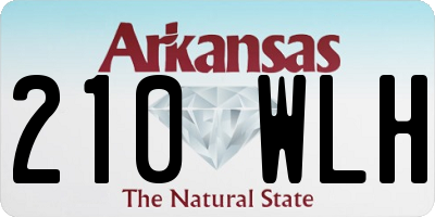 AR license plate 210WLH