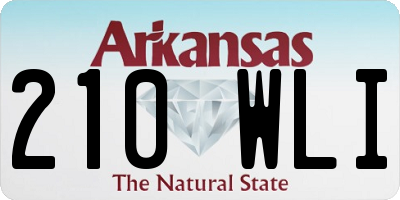 AR license plate 210WLI