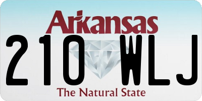 AR license plate 210WLJ