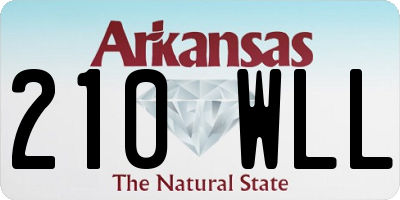 AR license plate 210WLL