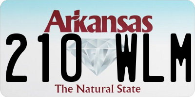 AR license plate 210WLM