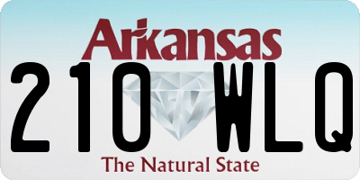AR license plate 210WLQ