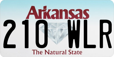 AR license plate 210WLR