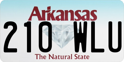 AR license plate 210WLU