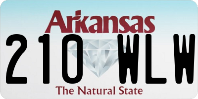 AR license plate 210WLW