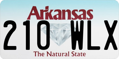 AR license plate 210WLX