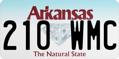 AR license plate 210WMC