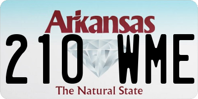 AR license plate 210WME