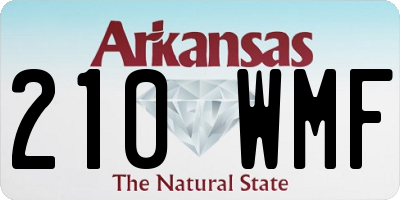 AR license plate 210WMF