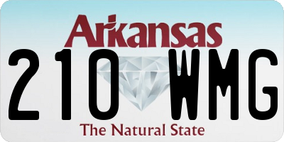 AR license plate 210WMG