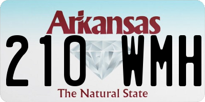AR license plate 210WMH