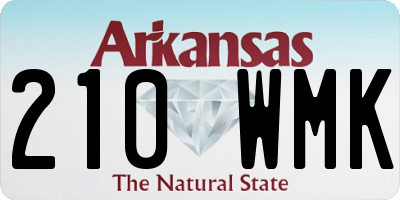 AR license plate 210WMK