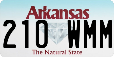 AR license plate 210WMM