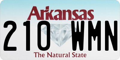 AR license plate 210WMN