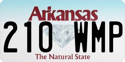 AR license plate 210WMP