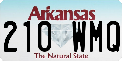 AR license plate 210WMQ