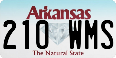 AR license plate 210WMS