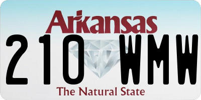 AR license plate 210WMW