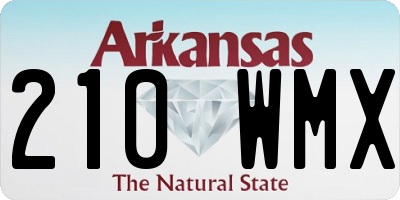 AR license plate 210WMX