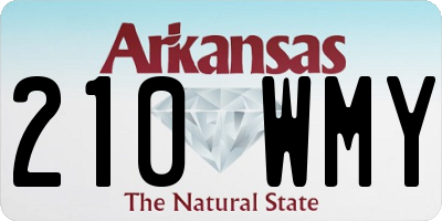 AR license plate 210WMY
