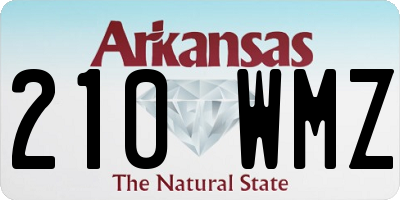 AR license plate 210WMZ
