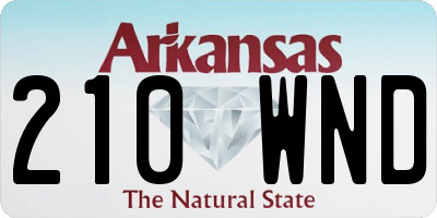 AR license plate 210WND