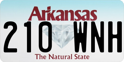 AR license plate 210WNH