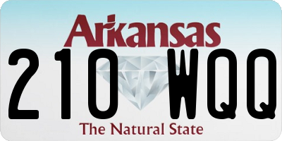 AR license plate 210WQQ