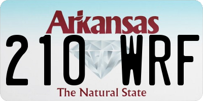 AR license plate 210WRF