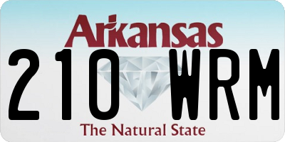 AR license plate 210WRM