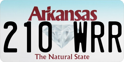 AR license plate 210WRR