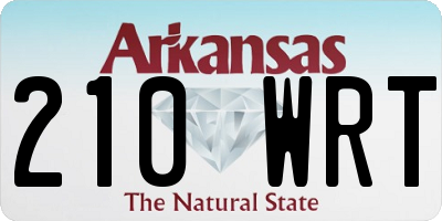 AR license plate 210WRT