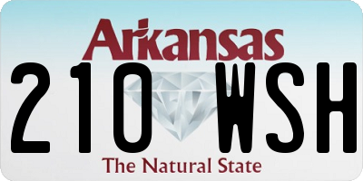 AR license plate 210WSH