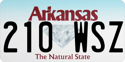 AR license plate 210WSZ