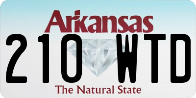 AR license plate 210WTD