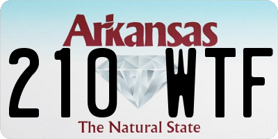 AR license plate 210WTF