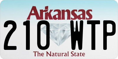 AR license plate 210WTP