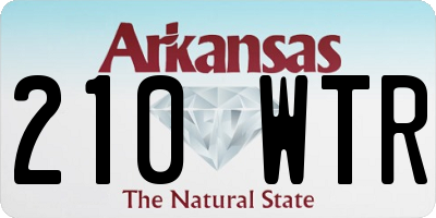 AR license plate 210WTR