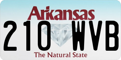 AR license plate 210WVB