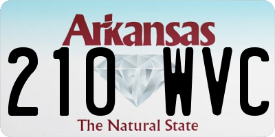 AR license plate 210WVC