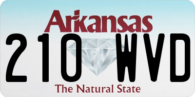 AR license plate 210WVD
